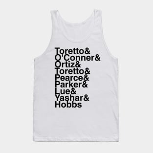 Fast and Furious Character Helvetica List Tank Top